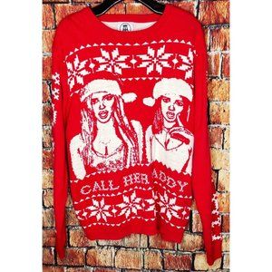 Barstool Sports Call Her Daddy Christmas Holiday Graphic Ugly Sweater Large